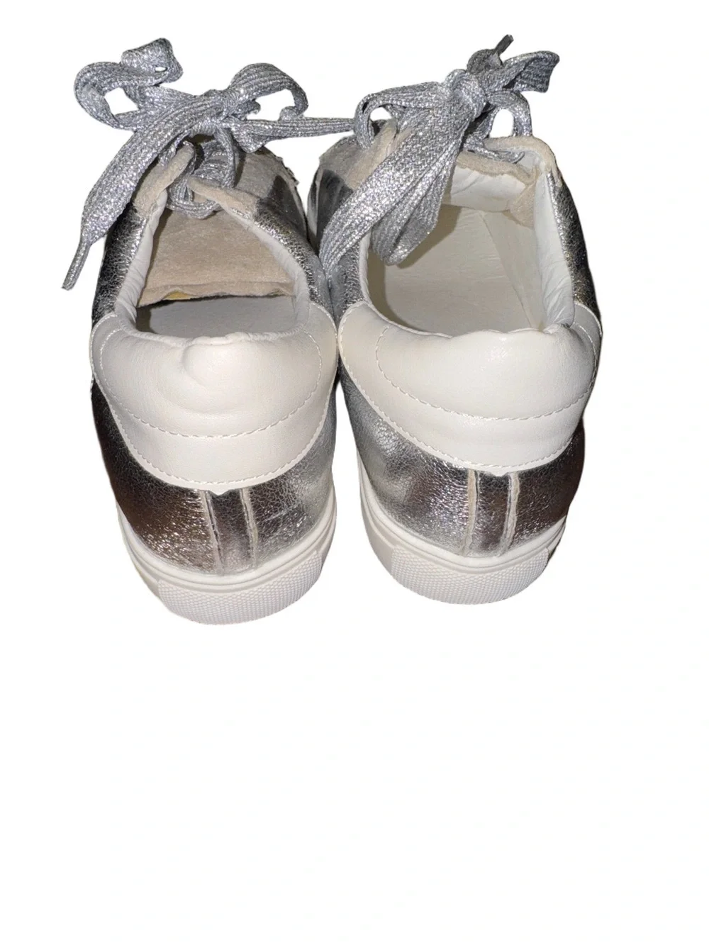 Nature Breeze Silver Star Accent Suede Sneakers Size 9